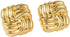 Gold Statement Earrings for Women?Gold Chunky Hollow Square Geometric Textured Trendy Vintage Stud Earrings...