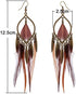 FXmimior Fashion Women Vintage Bohe Feather Earrings for Christmas Xmas Jewelry Women...