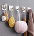 Wall Hooks Adhesive Heavy Duty Outdoor Christamas Hooks for Ornaments Stocking Waterproof Stainless Steel Door Bathroom and Bedroom for Hanging Ba...
