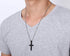 3 Pcs Cross Necklace Cross Pendant Necklace Stainless Steel Cross Pendant Chain Jewelry Gifts Prayer Inscription Cross Necklace Silver Black Gold ...