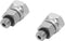 (2-PACK) 6900-04-06-O Hydraulic Hose Adapter Fitting 1/4" Male O-Ring Boss (7/16"-20UNF)×3/8" NPSM Female Pipe Swivel (3/8"-18NPSM) SAE Straight P...