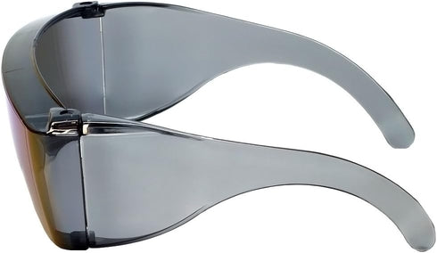 Calabria 3000 Large Fit Over Safety Glasses Fitover Prescription Eyewear Blue Men Women Wraparound Tinted Anti Scratch Glare...