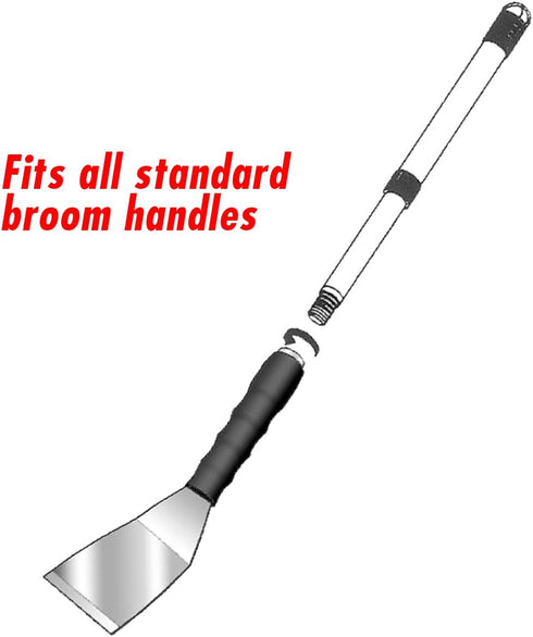 IVY Classic 23071 3" Bent Pole Scraper with Stainless Steel Blade, 1-Pack...