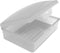 Travel Soap Box with lid - Clear White - Perfect for Traveling, Gym, or Storage. Made in The USA....