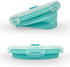 CARTINTS Small Collapsible Bowl Silicone Food Storage Containers Collapsible Camping Bowl for Travel Camping Hiking with Airtight Plastic Lids and...