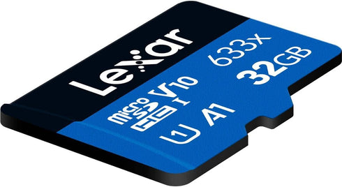 Lexar 32GB (2-Pack) High-Performance 633x micro SD Card w/ SD Adapter, UHS-I, C10, U1, A1, Full-HD & 4K Video, Up To 100MB/s Read, for Smartphones...