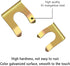 10PCS Brake Line Clips with 360° Clamping Force Concentration - Metal U Shaped Brake Hose Clips Metal Brake Line Retainer Brake Cable Clip Fit for...