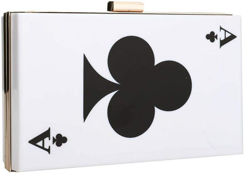 EROGE Acrylic Clutch Purse Perspex Box Colorful Geometric Design Handbags for Women...