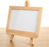 5 Pack 4.9" Mini Wood Display Easel, Natural Wooden Tripod Holder Stand for Displaying Small Canvases, Business Cards, Photos...