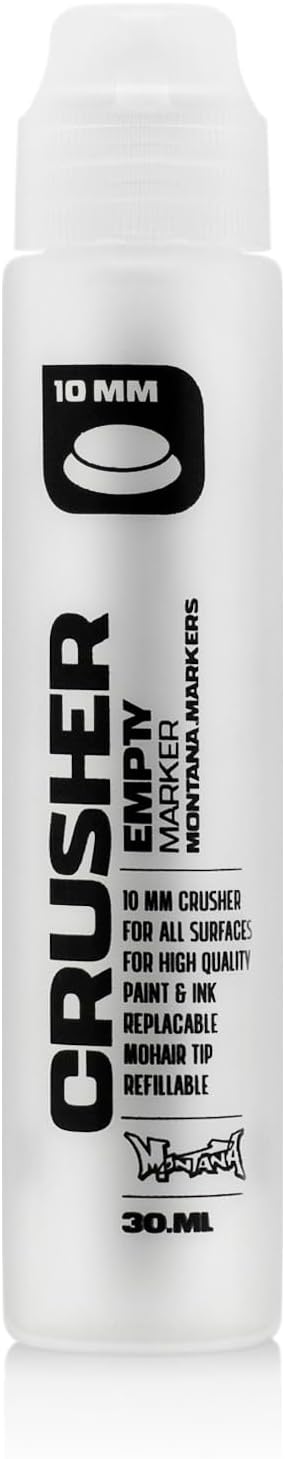 Montana Cans Montana Black Empty, 10mm, Crusher Paint Marker...