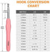 Large Crochet Hooks, BCMRUN Size 6.5mm(K)-10.0mm(P) Crochet Hooks Knitting Needles Set Ergonomic Grip Soft Handles Crochet Hook,Large-Eye Blunt Ne...