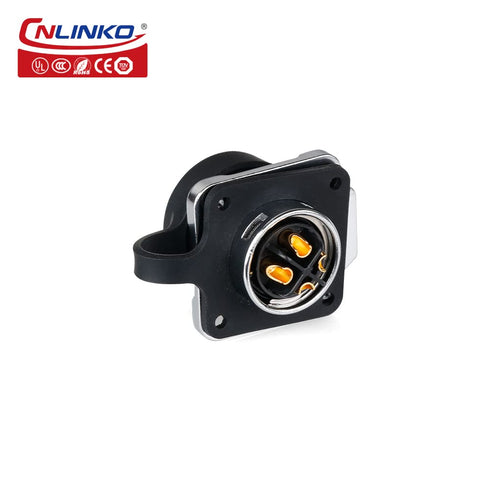 CNLINKO LP20 Series Waterproof Connector, IP68 Power Connector 4pin 20A 500V M20 LED Connector, UL CE Rohs Approved (4 pin)...