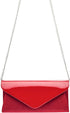 WALLYN'S Patent Leather Clutch Classic Purse Evening Bag Handbag With Flannelette...