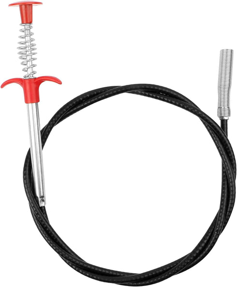 62"Drain Clog Remover Tool, Drain Cleaner Flexible Grabber Claw Reacher Tool with 4 Claws Bendable Hose Pick Up Reaching Assist Tool for Litter Pi...
