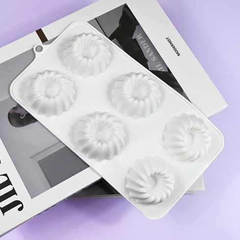 Silicone Mold Savarin Chocolate Molds Star Mountain Mousse Cake Mold DIY Bakeware Molds (A_8.88x4.68x0.8 inch)...