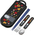 Spirited Away Utensil Set - Includes Reusable Fork, Spoon, Chopsticks and Carrying Case - Authentic Japanese Design - Durable, Dishwasher Safe- (L...