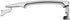 Exterior Chrome Door Handle Front Left Driver Side with Keyhole | Without Smart Key | for 2003-2008 Infiniti FX35 FX45, 2003-2007 Nissan Murano, 2...