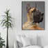 DIY Diamond Painting Great dane Dog Round Full Crystal Cross Stitch Crafts by Number Art Painting Kit Wall Decor Home Gifts 12x16 inch......