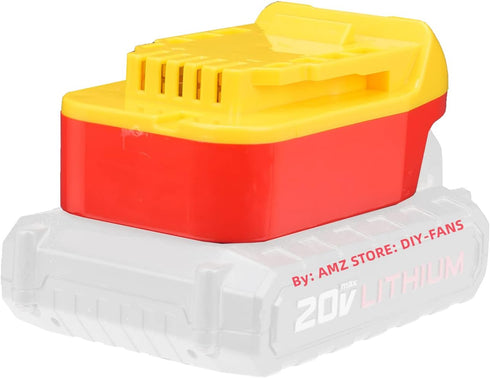 Adapter# Compatible with Porter Cable/Black+Decker 20v (NOT Old 18v) Slider Lithium Batteries Fits DeWalt 20v MAX XR Cordless Tools (US Stock) - A...