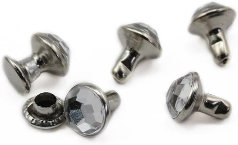 Allstarco 7mm Crystal AB H702 Acrylic Rhinestone Rivets for Garments Leather, Sewing and Crafts DIY Jewelry Making in Bulk Bracelet Handbags Flipf...
