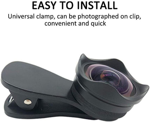 Andoer 4K Smartphone Camera Lens 0.45X Wide Angle 15X Macro Phone Lens with Universal Clip...