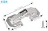 4-Pack Hidden Hinges for Cabinet Doors Frameless, Concealed Cabinet Hinges, Surface Mount Hinges...