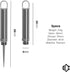 DAILYCARRYCO. TiPick Titanium Toothpick Holder - Portable Metal Travel Toothpick - Reusable EDC Micro Toothpick - Compact & Convenient, On-the-Go ...