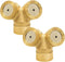 Feelers Brass Misting Spray Nozzle, 1/2" BSPF 2-Holes Atomizing Spray Garden Sprinklers Agricultural Irrigation System Adapter Fitting (Pack of 2)...