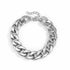 Punk Cuban Link Chain Choker Necklace Lightweight Chunky Necklace Oval Chain Link Necklace Hip Hop Jewelry for Women (Silver)...