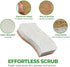 Eco Friendly Scrubbing Sponge, 12-Pack, Biodegradable, All Natural, Plant Based Kitchen and Bath, Multi-Surface Scrubber Sponge, White, em10012...