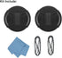 SIOTI 95mm Lens Cap, 2 Packs + 1 Piece Cleaning Wiper, Model:LC-95, Compatiable with Camera Lens & Lens Filter & Filter Adapter Ring etc.(95mm)...