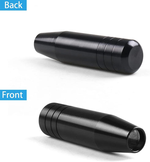 Heavy Weighted Shift Knob, 5 Inch Long Car Gear Stick Shifter Head, Aluminum Shifting Lever Handle with 3 Adapters, Compatible with Most Manual Bu...
