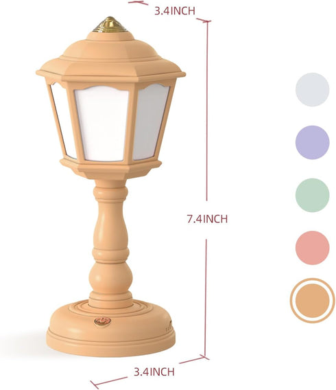 Bedroom Small Table Lamp - Head Retro Table Lamp - Bedroom Touch Control 3 Way Dimmable Bedside Table Lamp Children's Room Living Room Office Dorm...