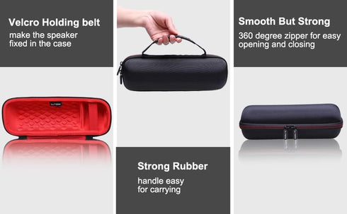 LTGEM EVA Hard Carrying Case for JBL FLIP 6 FLIP 5 Waterproof Portable Bluetooth Speaker - Red...