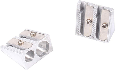 1 Pc Bell Service Handheld Aluminum Pencil Sharpener Metal Alloy Two Hole Office Stationery Really Good Pens Pencil Sharpeners...