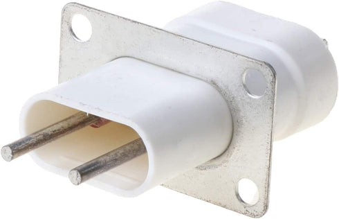 White Oven Socket,Home Electronic Microwave Oven Magnetron Electronic Microwave Sockets Converter Home Microwave Oven Magnet Socket White Silver T...