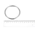 uxcell 304 Stainless Steel O Rings, 2pcs 80mm(3.15") Outer Dia. 5mm Thickness Multi-Purpose Metal Welded O-rings Round Rings for Hardware Luggage ...