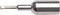 Weller PL155 TIP,STEPPED CHISEL PLATED,.07, Black...
