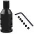 Universal Gear Shift Knob Adapter 12x1.25,Aluminum Alloy Shifter Knob Adapter,Gear Shift Adapter for Non-Threaded Manual Shifters M12x1.25(Black)...