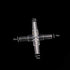lasenersm 10 Pieces Aquarium Air Valve Connector Aquarium Air Tube Connector Plastic 4 Way Connector Cross Shape Tubing Connector for Fish Tank 4m...