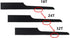 18T Reciprocating Saw Blade Set, Air Saw Hacksaw Blades Tools for Metal, Woodcutting, Rubber, 5 Pieces (18T, Black)...