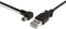 StarTech.com 6 ft. (1.8 m) Left Angle Mini USB Cable - USB 2.0 A to Left Angle Mini B - Black - Mini USB Cable (USB2HABM6LA)...