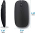 Bluetooth Mouse for Laptop/iPad/iPhone/Android PC,Rechargable Quiet Slim Wireless Mice Compatible with OS/Windows/Linux/Tablet,Black...
