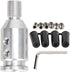 Shift Knob Adapter, Automotive Gear Manual Transmission Non Threaded Shifters Kit Universal Car Aluminum Alloy Racing Replacement Retainer with Sc...