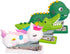3pcs Mini Staplers for Desk, Kids Cartoon Stapler Crocodile Dinosaur, Handheld Fun Stapler for Kids Home Office...