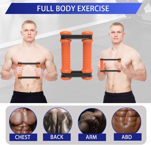 Rip Stick Efficient Upper Body Workout Equipment,Rip Muscle Workout Stick, Adjustable Resistance Bands with Wooden Handles, Portable Exercise Equi...
