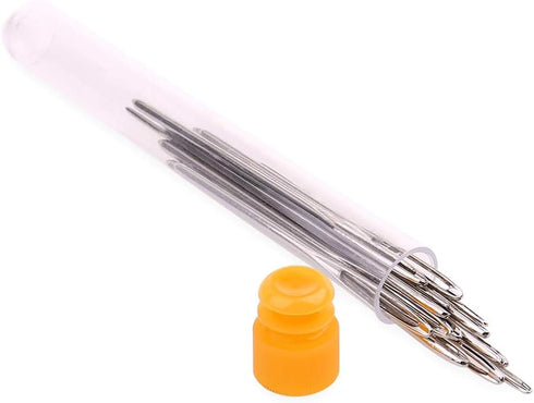 H&S Sewing Needles Set for Beginners and Professionals - 15 Stainless Steel Tapestry Needles for Wool with Big Eye - Large Yarn Darning Needle Set...