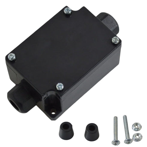 Electrical Junction Box, IP65 Outdoor Waterproof Cable Box with Wire Connector, ABS Plastic Junction Box, Black -70 * 50 * 36mm...