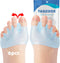 Toe Separators, (3 Pairs, Blue)Toe Spacers, With Soft & Breathable Metatarsal Pads, For Straighten Overlapping Toes, Realign Crooked Toes, Hammer ...