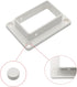 2PCS Qlvily 2" x 3 1/2" Slotted Handrail Bracket Kit, Vinyl Fence Brackets, Vinyl Fence Parts, Screws Included, White...